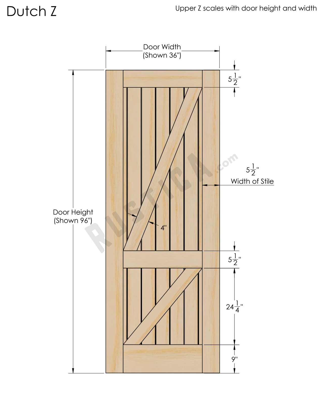 Double Z Barn Door: Sliding Dutch Z Barn Door